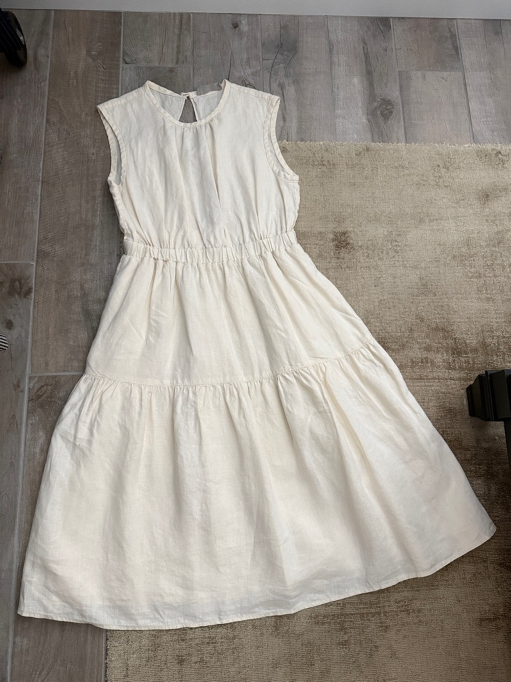 Everlane Linen Tiered Midi Dress